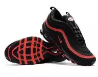 2017 nike air max 97 premium black red line